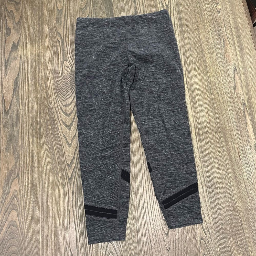 Calvin Klein Womens Active Performance Leggings High Rise Pull-On Gray Size M